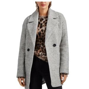 AVEC LES FILLES Herringbone Wool Coat Size Large